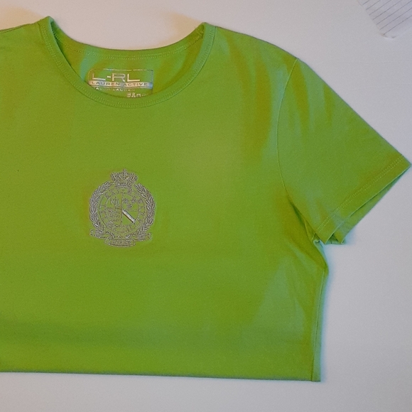 RALPH LAUREN T SHIRT Green Vtg  Excellent - Picture 4 of 4